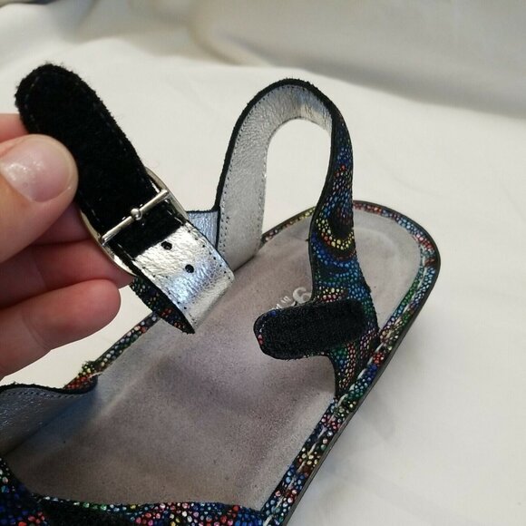 ✅ALEGRIA KOR-493X Kora Women's EU 37 Cyclone Rainbow Leather Slingback Sandals - Picture 8 of 10